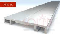 Алюминиевая профиль прижимная крышка 40мм (АПК 40мм)